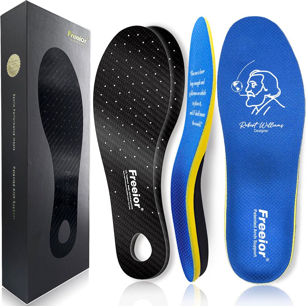 Freeior carbon fiber insole with arch support for explosive moves.