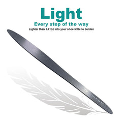 Freeior carbon fiber insole in shoes during activity offers stabilized footing.