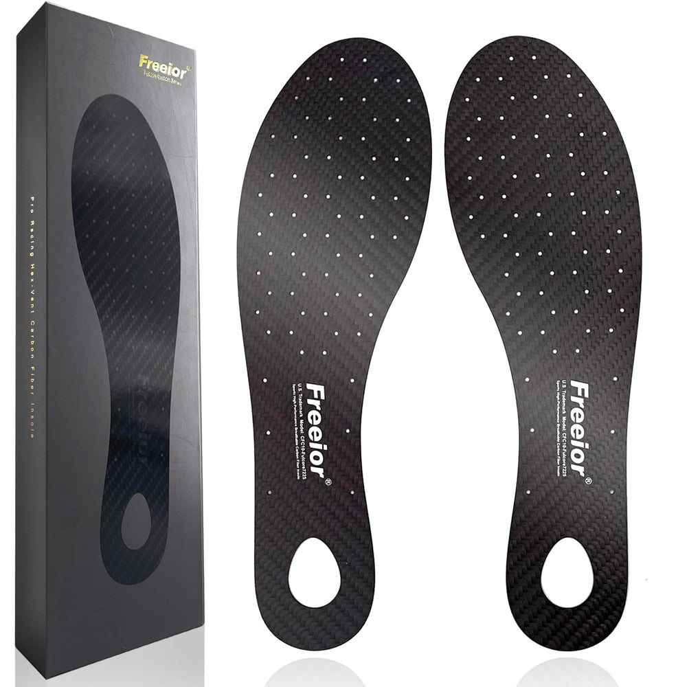 Freeior carbon fiber insole for basketball provides rigid support for quick jumps.
