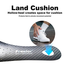 Freeior carbon fiber insole for volleyball supports rapid cuts and controlled landings.