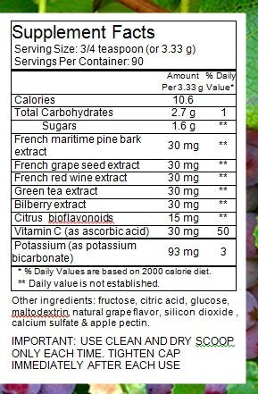 FrenchGlory OPC90 powder pack designed for convenient isotonic preparation.