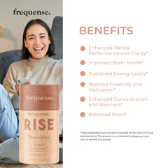 FREQUENSE Rise amino-acids blend indicating cognitive performance support.