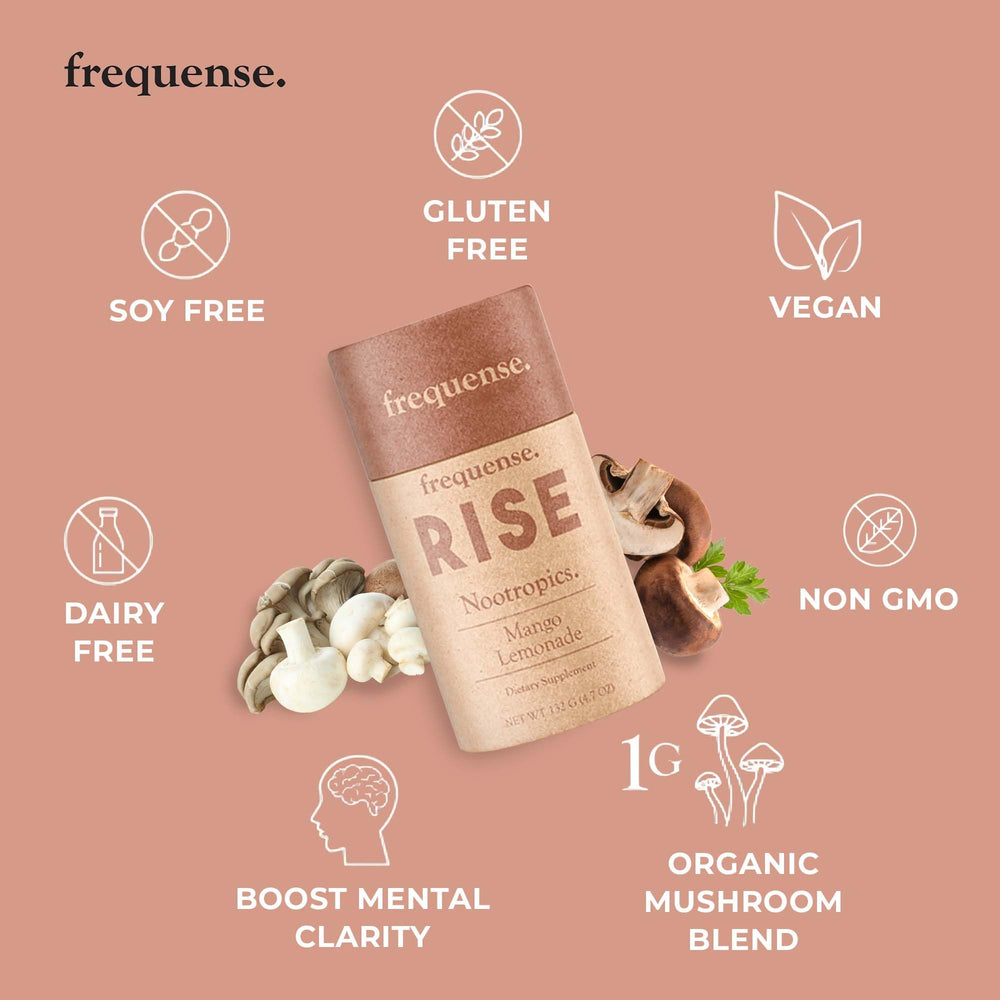 FREQUENSE Rise ready-to-stir setup for convenient study sessions and creativity.
