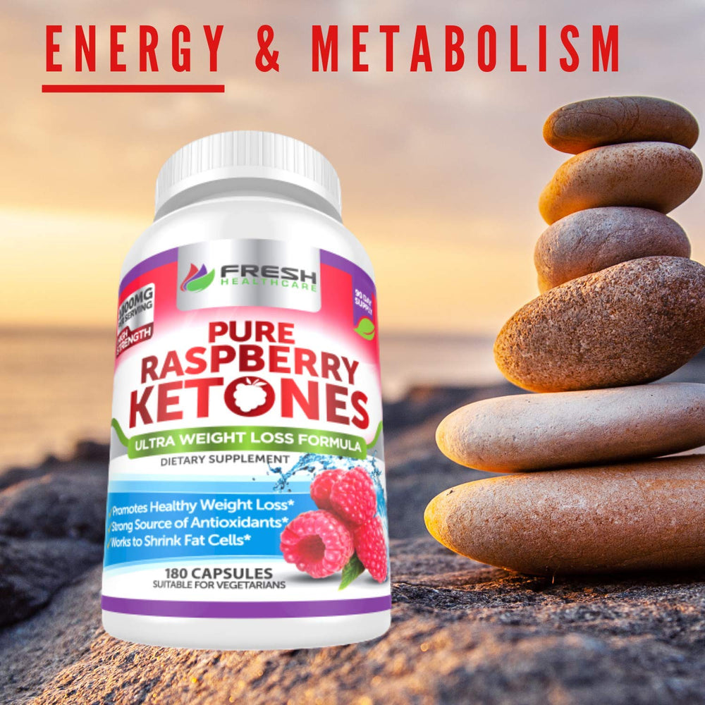 Fresh Healthcare Raspberry Ketones 180 capsules count signals a three-month supply