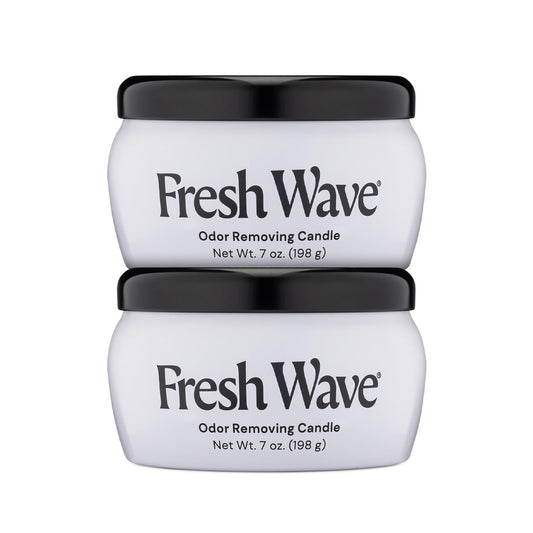 Fresh Wave Odor Eliminator Candle 7 oz two-pack for safer, natural odor relief.
