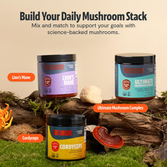 Eco-friendly packaging from FreshCap Mushrooms for sustainable supplement habits