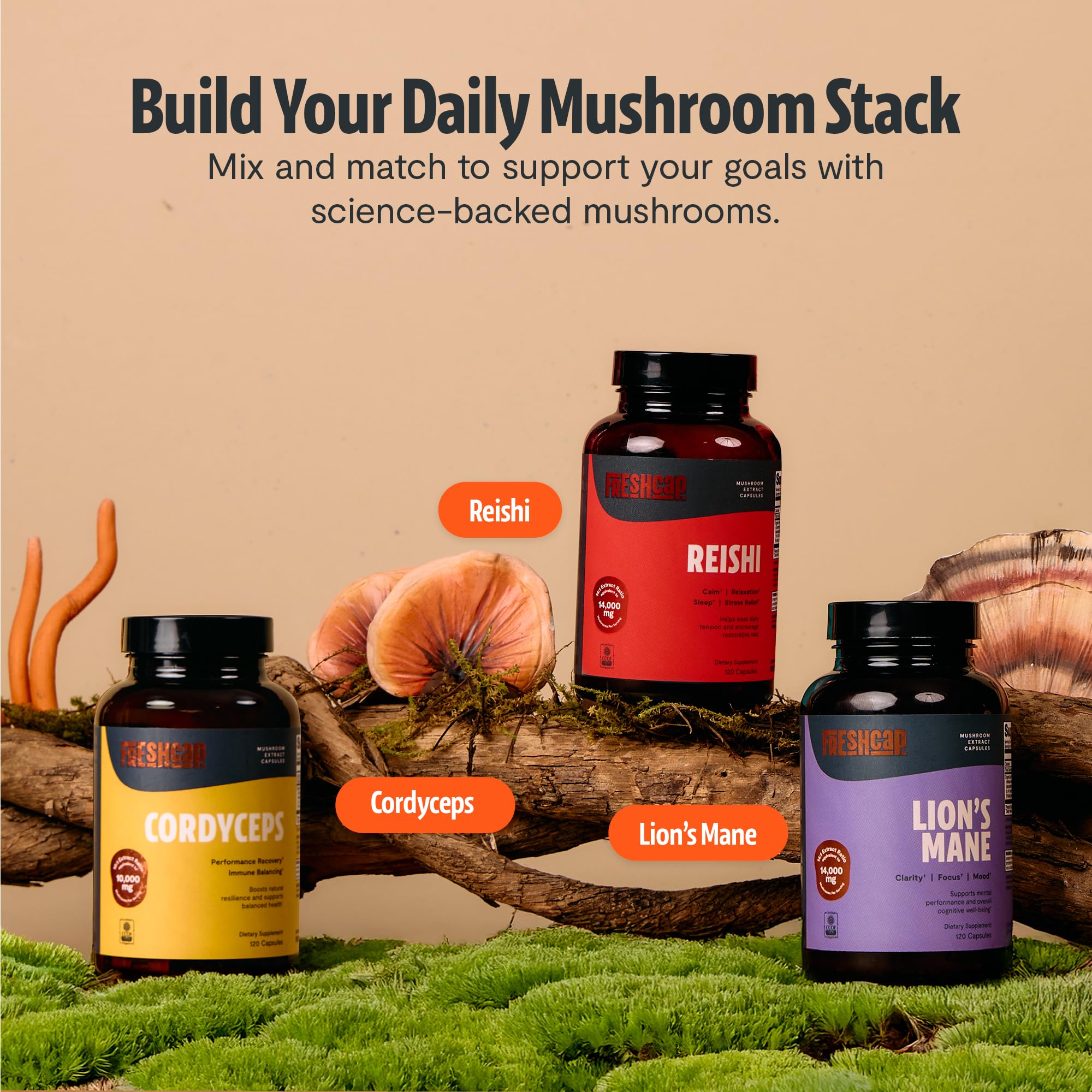 Pack shot highlighting 120 capsules and two-month supply.