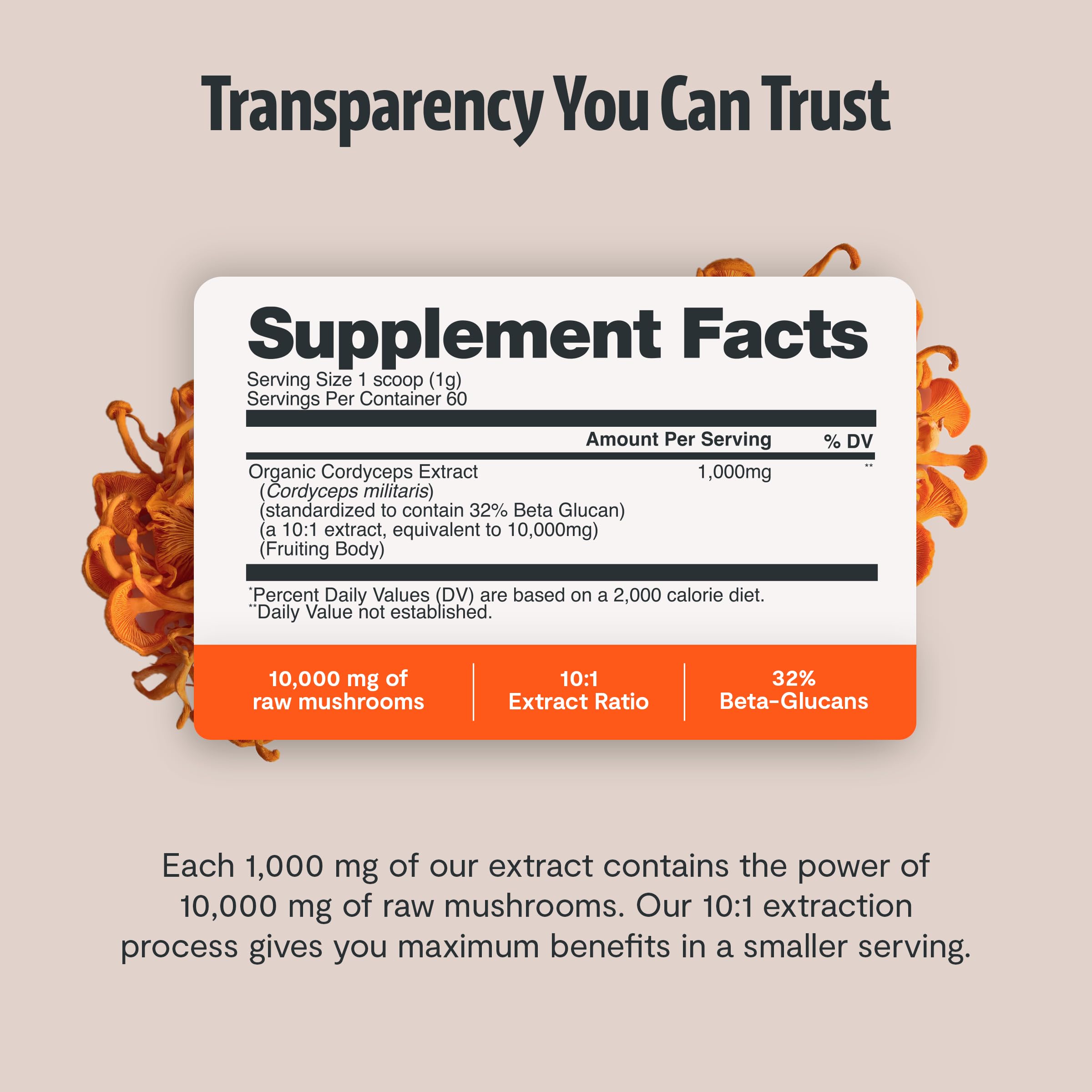 FreshCap Organic certification label indicating trusted organic ingredients