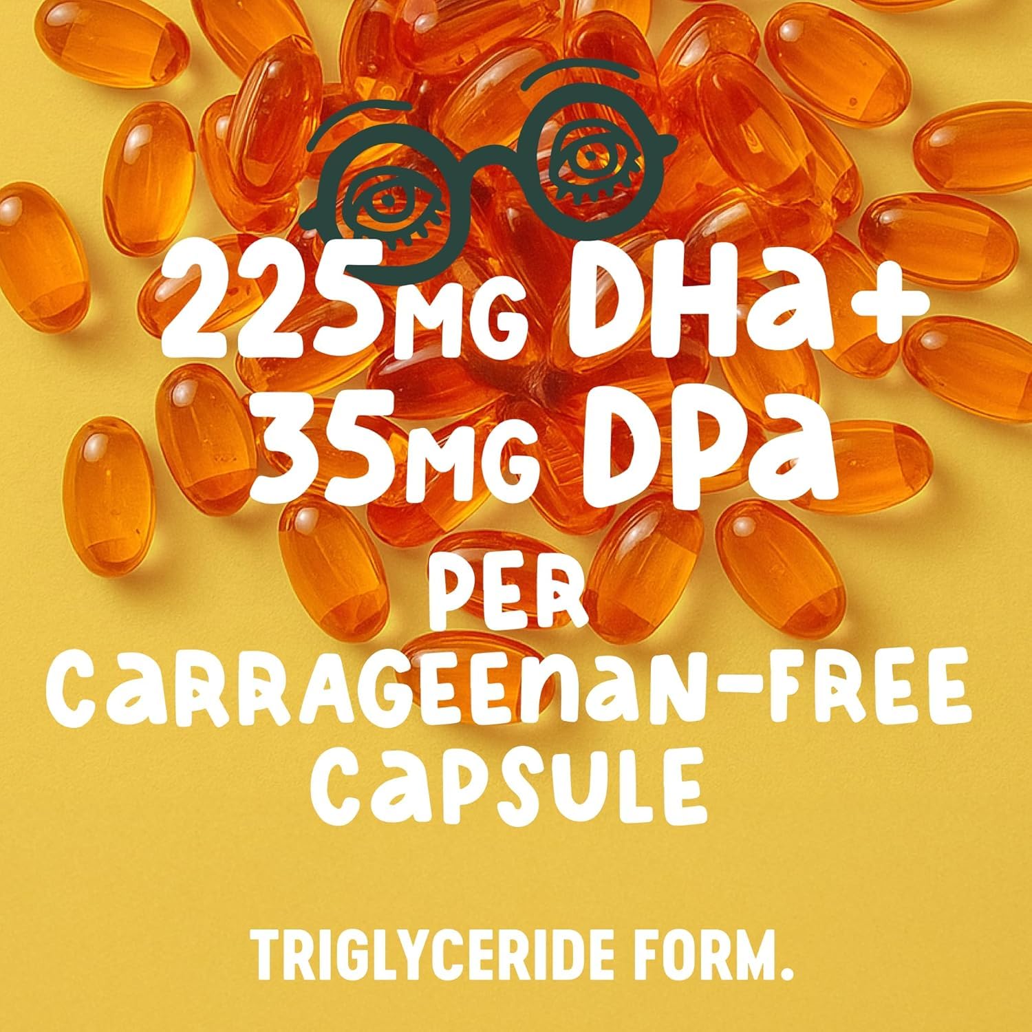 Freshfield Vegan Omega-3 capsule providing DHA and DPA per serving for balanced intake