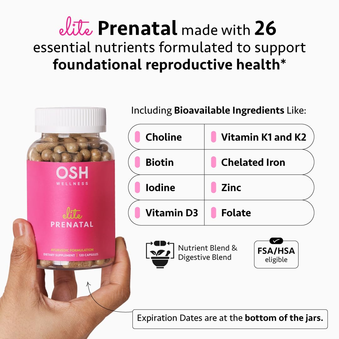Freshly Moms Ayurvedic Elite Prenatal blister pack shows convenient daily dose