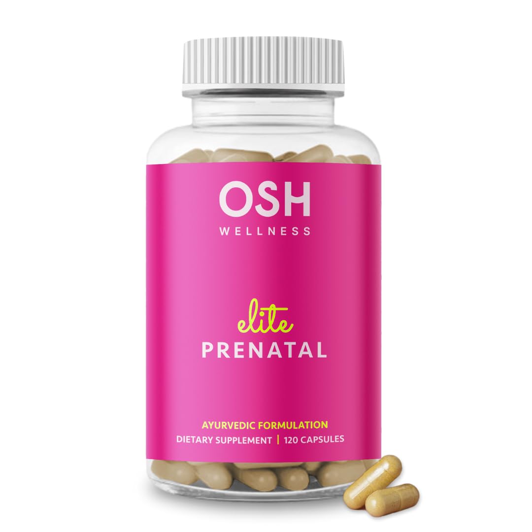 Freshly Moms Ayurvedic Elite Prenatal bottle front supports daily prenatal nourishment