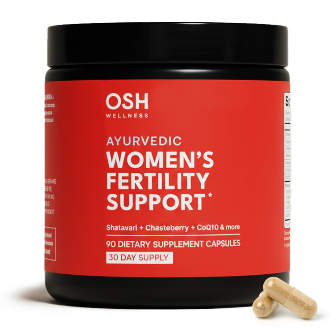 Freshly Moms Ayurvedic fertility bottle of vegan capsules for ovulation support