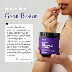 Freshly Moms capsules closeup highlighting vegan formula for cycle support