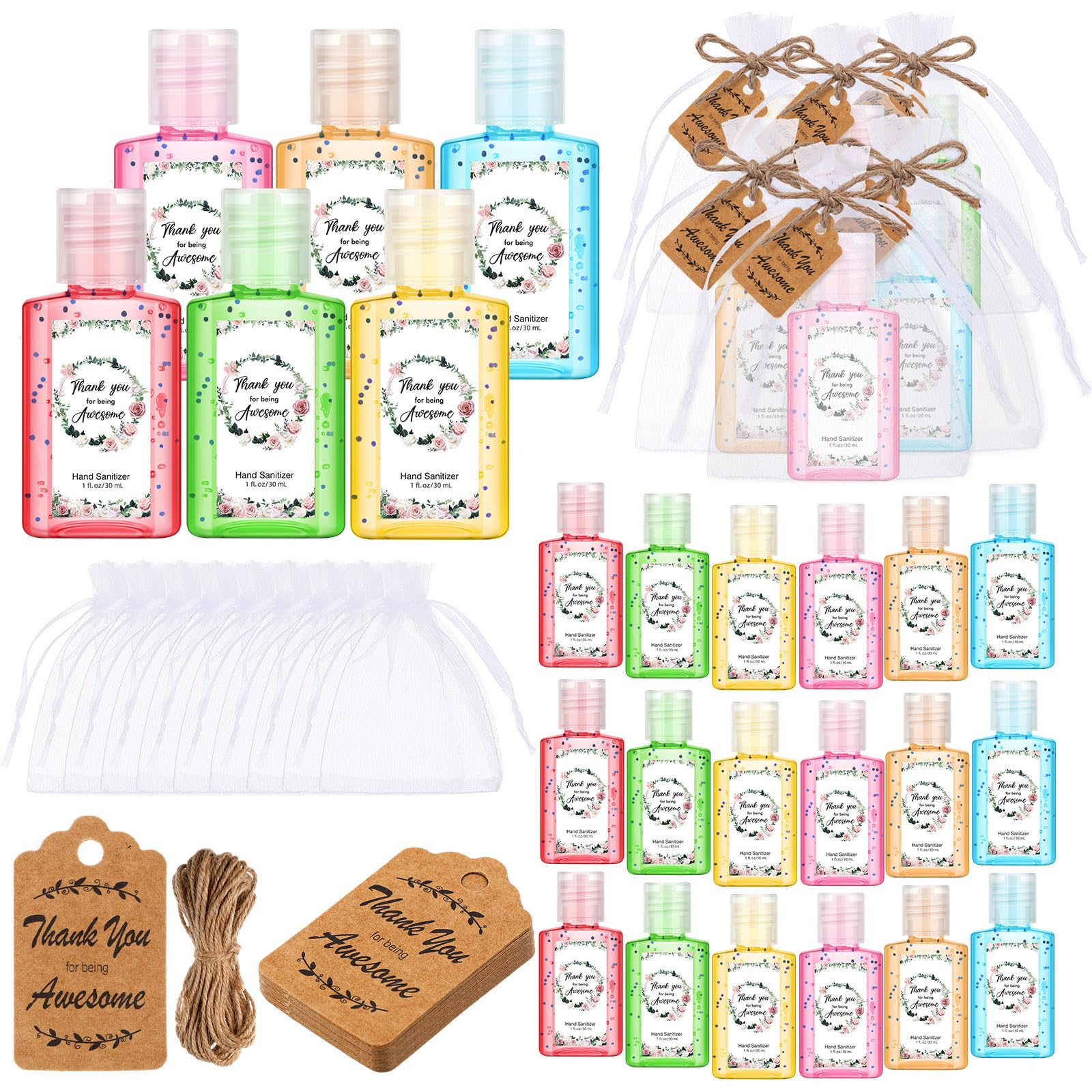 Frienda 24-set hand sanitizers for bulk gifts at events.