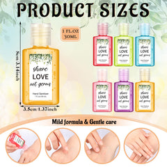 Frienda mini sanitizer with vanilla scent, a subtle fragrance and practical wedding favor