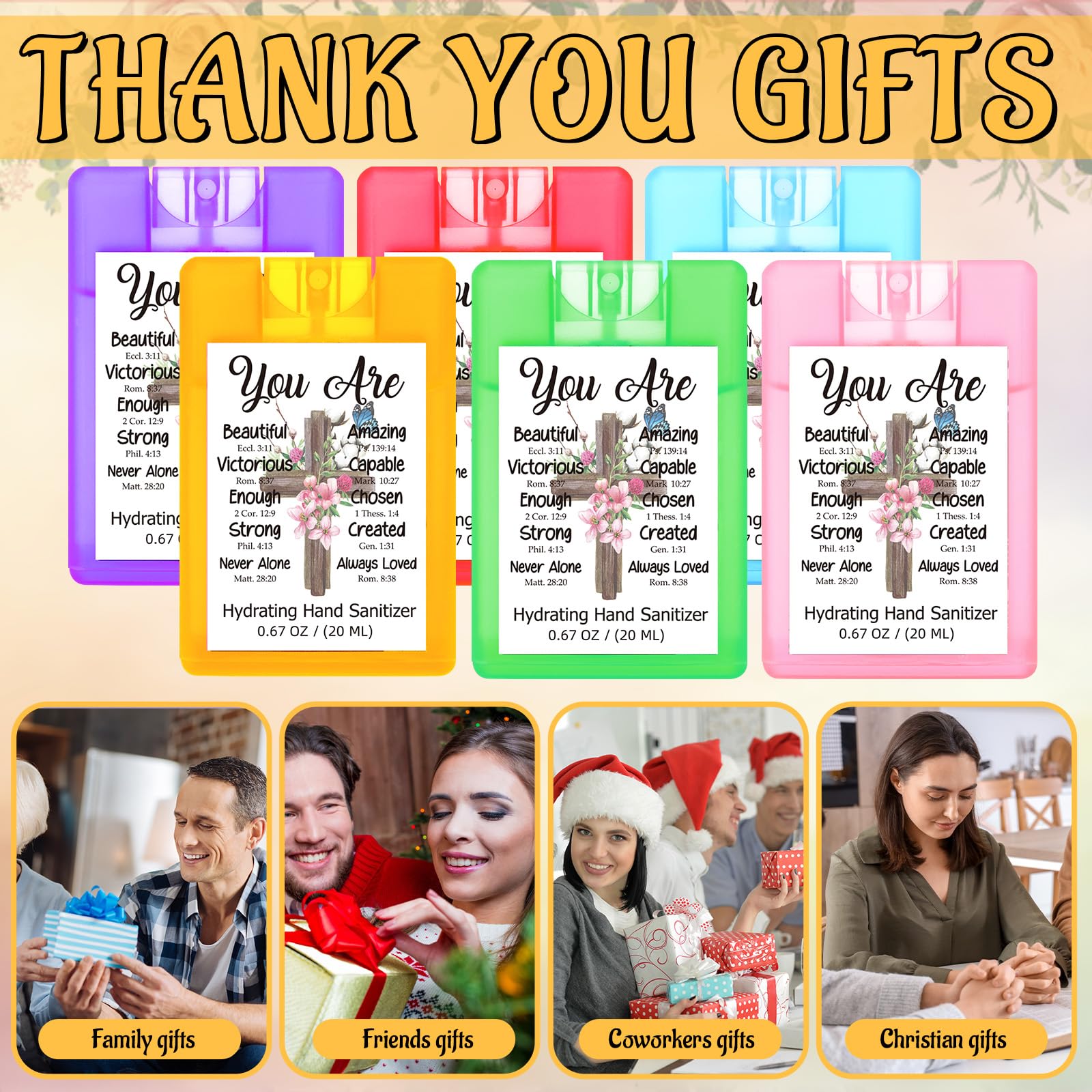 Frienda bulk Christian gifts hand sanitizer collection for party favors and groups
