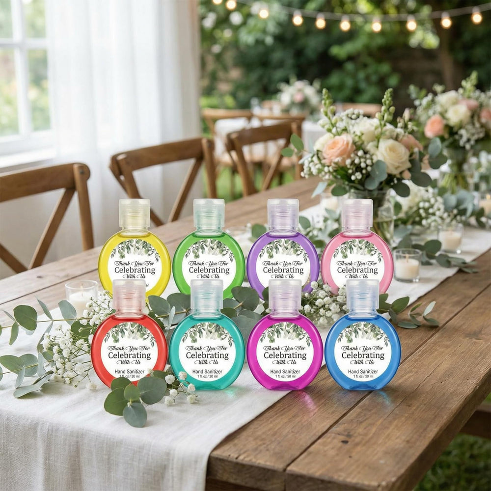 Frienda wedding check-in table favors ready for guests