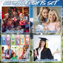 Frienda Christian hand sanitizer vanilla bottle with card, comforting gift for guests