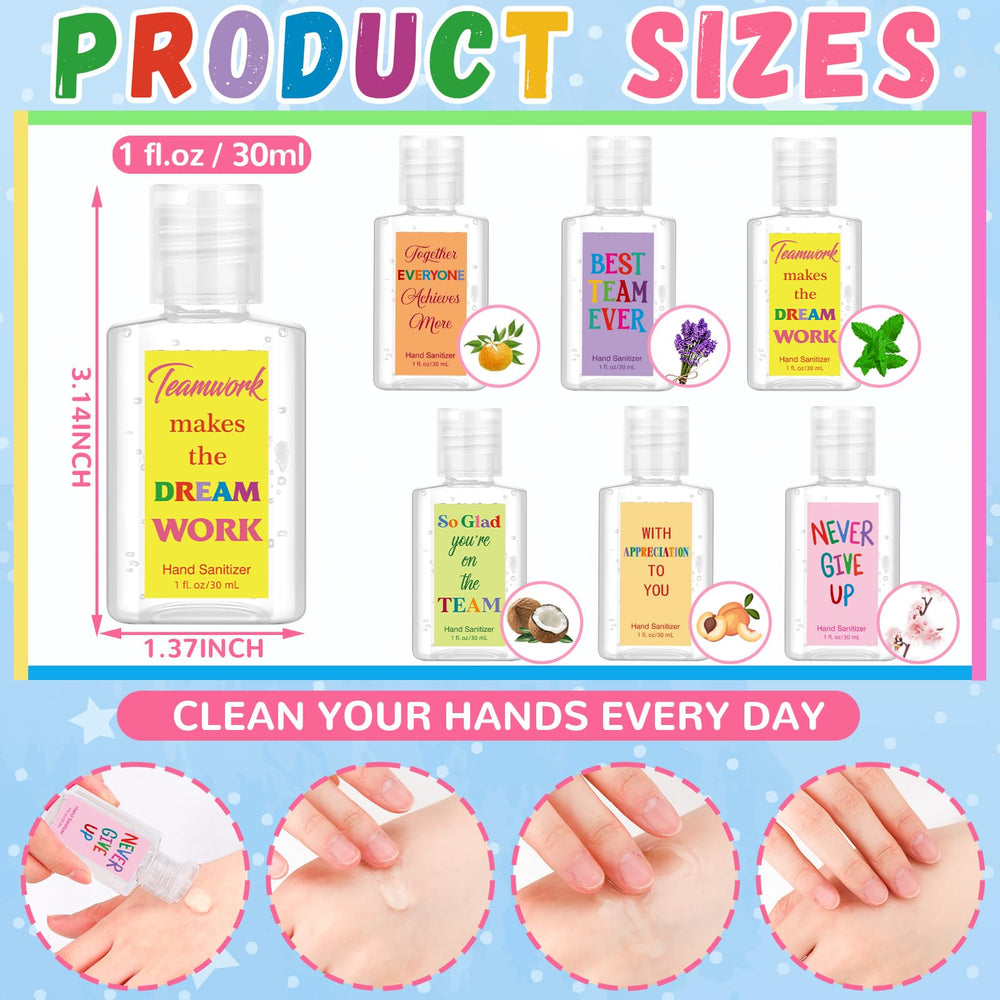 Frienda six-styles sanitizer with inspirational stickers for workplace gifting