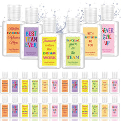 Frienda thank-you 1oz hand sanitizer with stickers, ideal for team appreciation gifts.