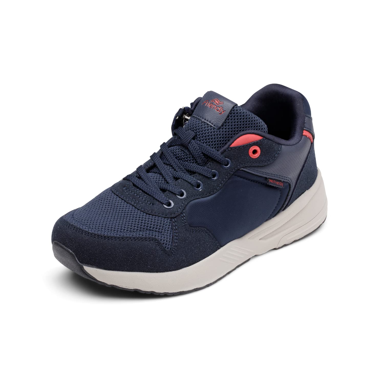 Friendly Shoes Excursion Deep Sea slip resistant outsole supports every step.