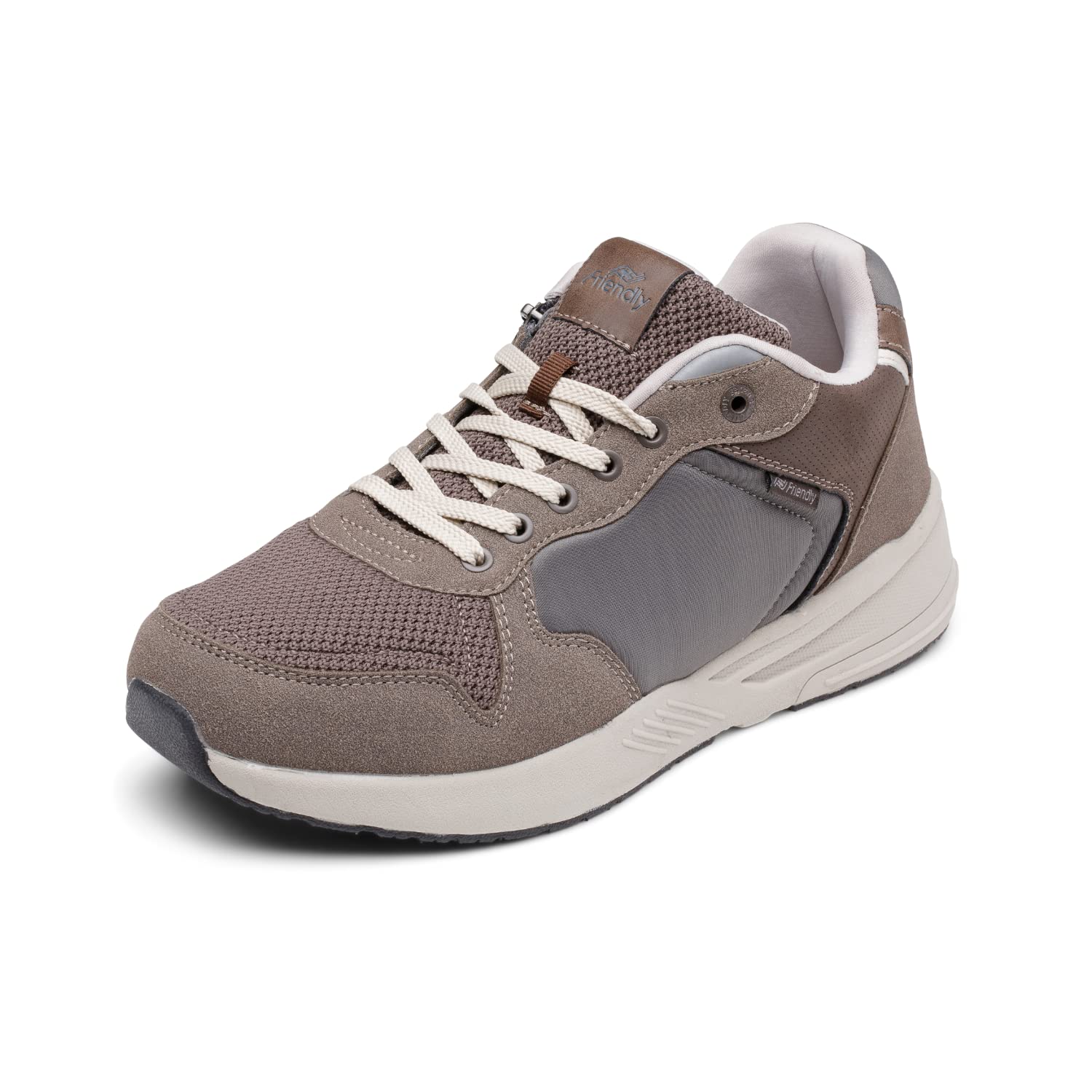 Friendly Shoes Excursion Woodshop removable memory foam footbed provides comfort and arch support.
