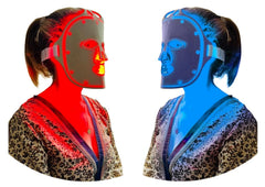 Fringe Red Face Mask front view shows a sleek, wireless device for home light therapy