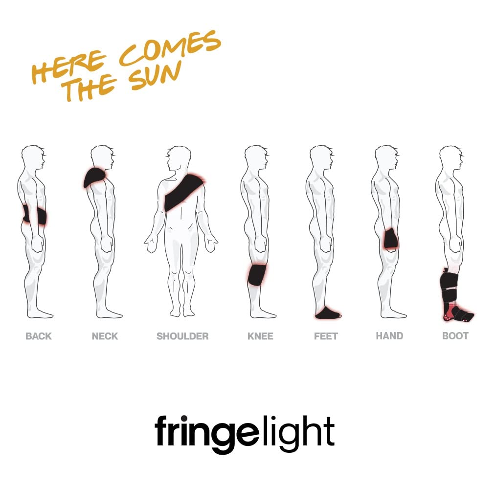Fringe Red Light Wrap uses 660nm and 850nm wavelengths for versatile light therapy options.