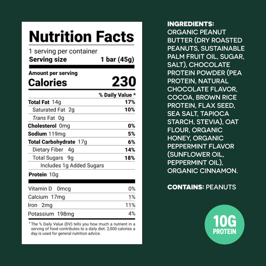 FRO PRO Mint protein bar wrapped, ready for an easy grab-and-go moment.