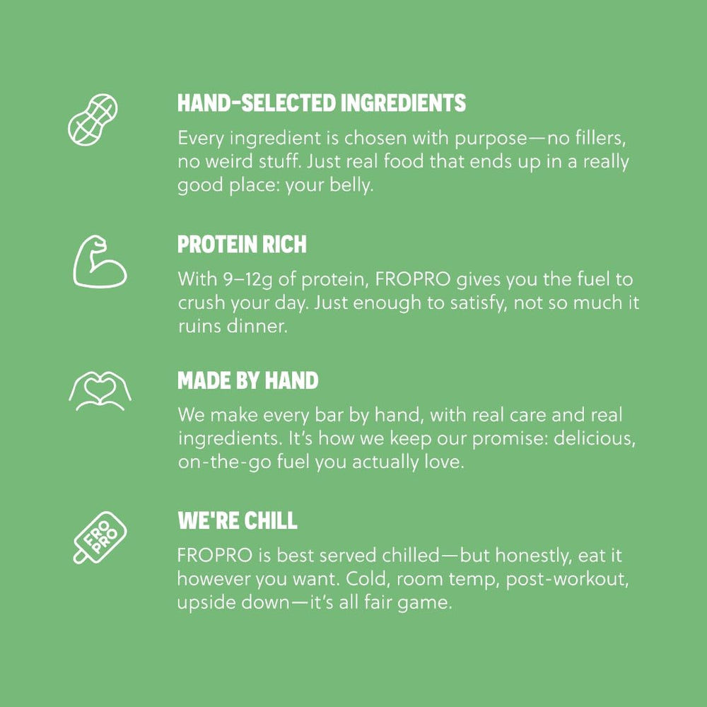 FRO PRO packaging display helps shoppers spot a gluten-free option.