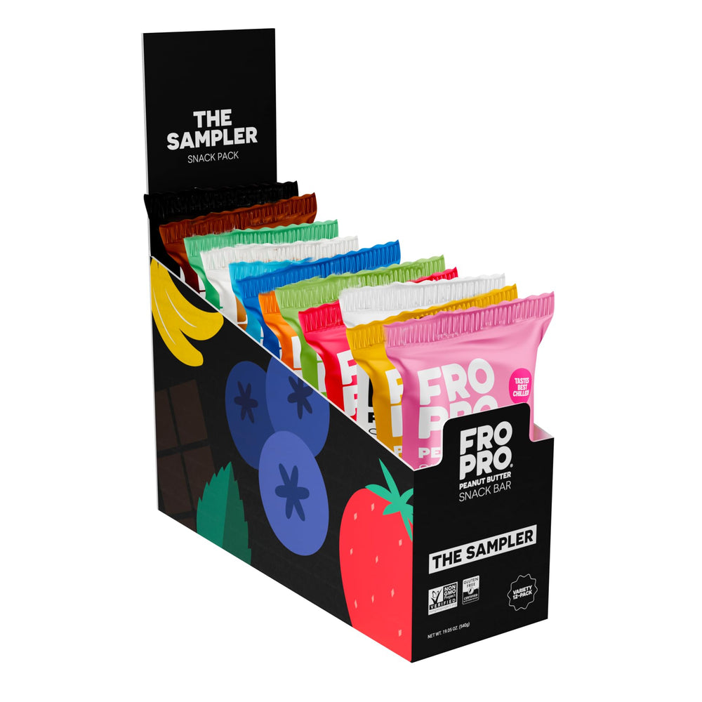 FRO PRO Peanut Butter Snack Bar pack offers convenient protein for on-the-go energy.