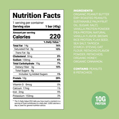 FRO PRO snack bar pistachio crunch highlights a crunchy, protein-rich bite.