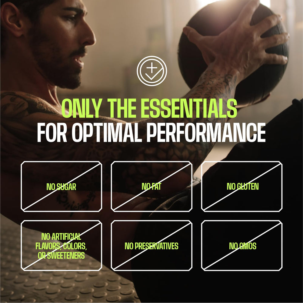 Front packaging of Frog Fuel Performance Greens highlighting zero sugar and clean ingredients.