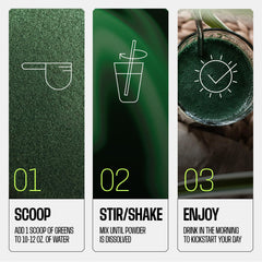 Lemon-lime Frog Fuel Performance Greens drink being poured for refreshing flavor.