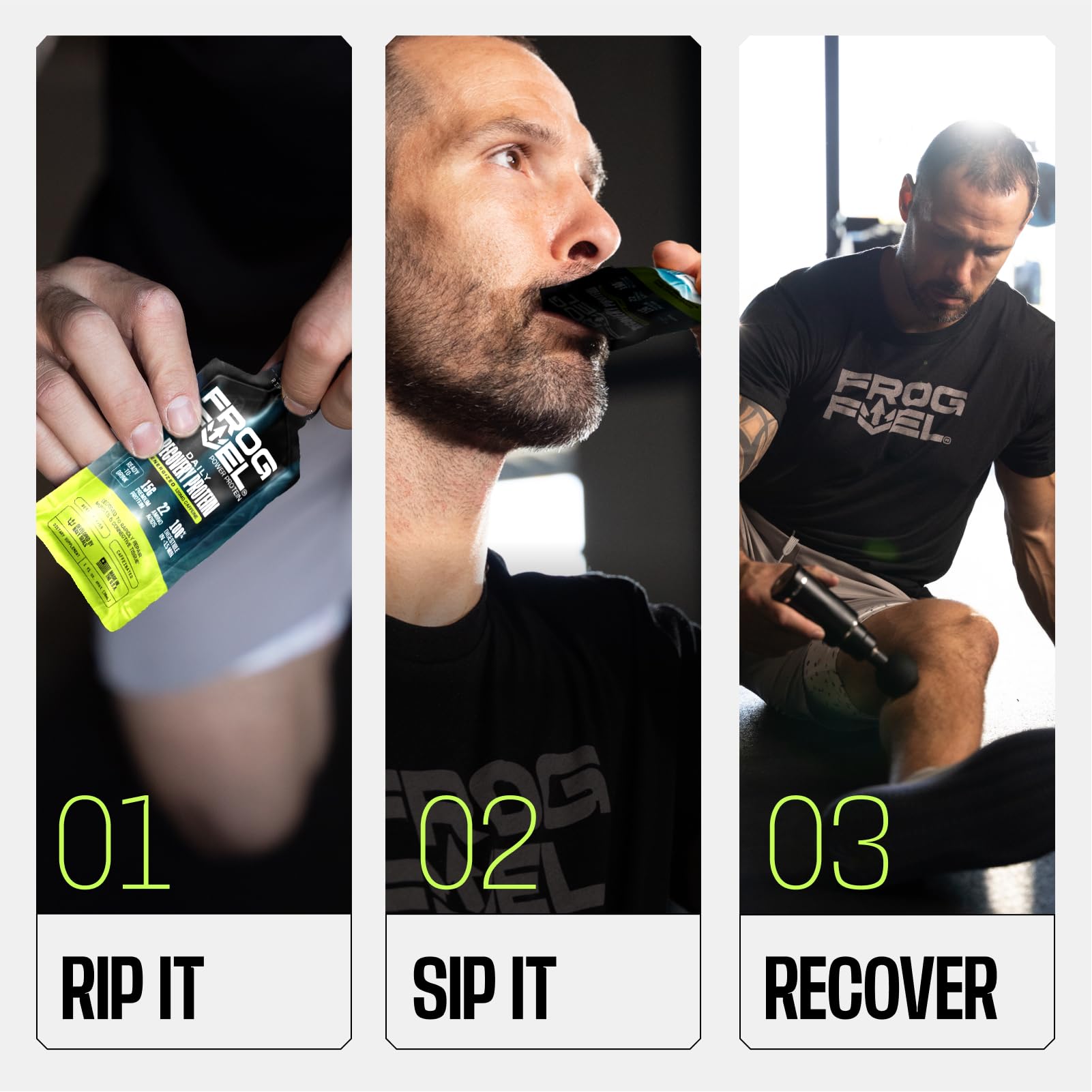 Frog Fuel Power Shot nano hydrolyzed protein for fast digestion