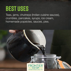 Frontier Co-op elderberries storage jar highlighting organized pantry
