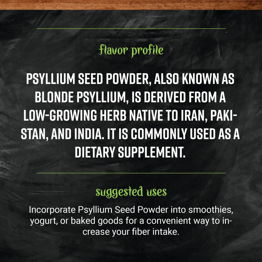 Psyllium Seed Powder stirred into liquid from Frontier Co-op for thickening ideas