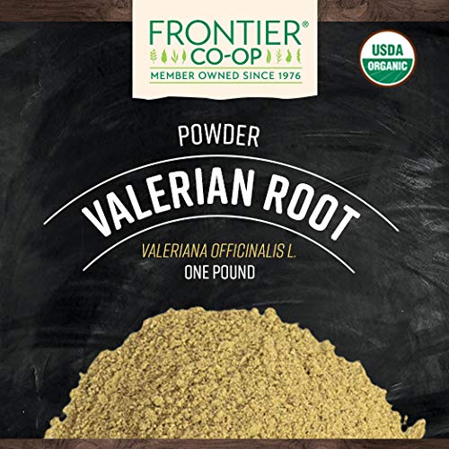 Frontier Co-op valerian tea infusion using powder; adds bittersweet aroma to blends.