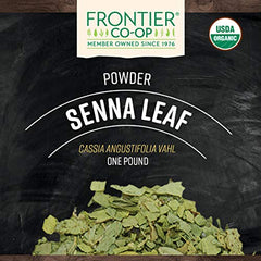 Frontier Senna leaf powder dry container enables easy storage and fresh use.