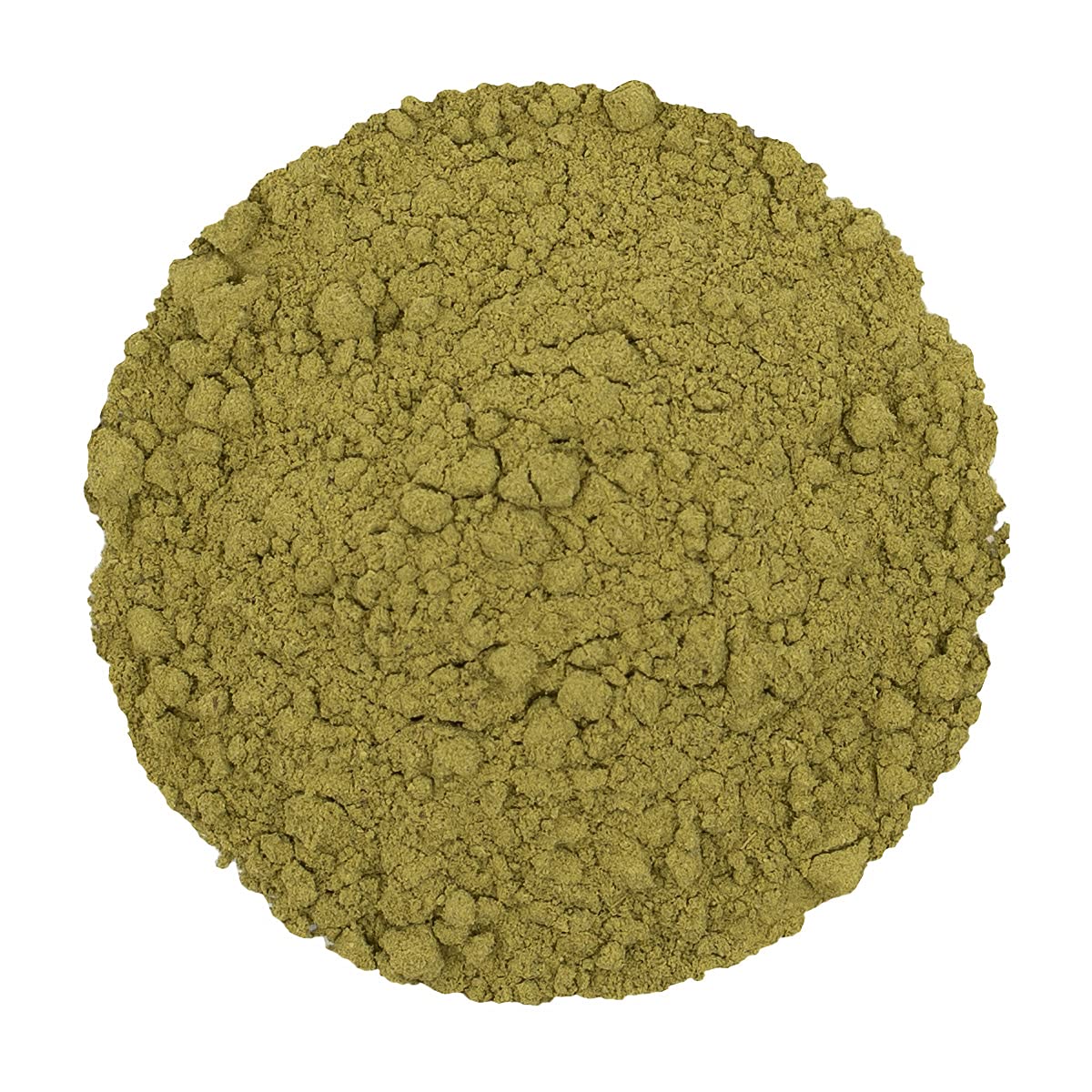 Frontier Co-op Senna leaf powder packaging highlights bulk eco-friendly setup for reduced waste.