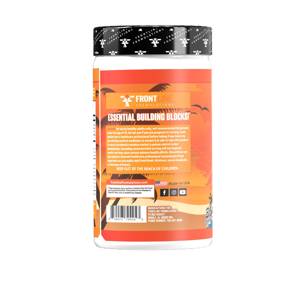 Glass with Amino Flood dissolving signals clean hydration ready for training.