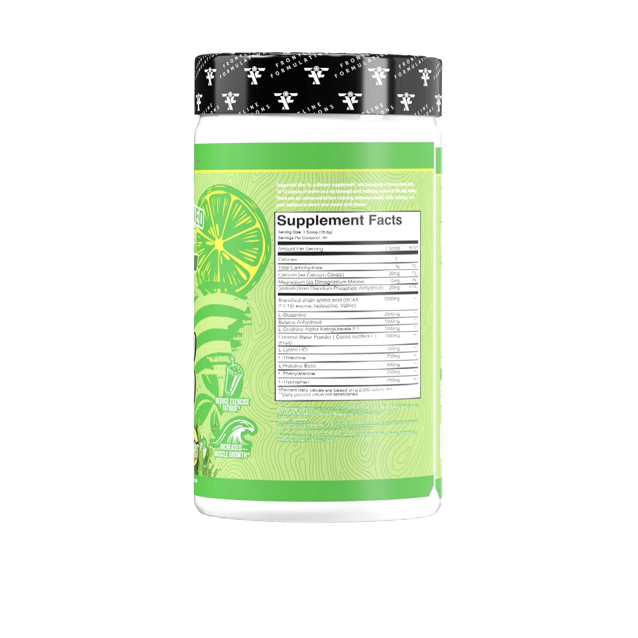 Frontline Formulations Amino Flood Margarita Twist drink ready to sip during training.