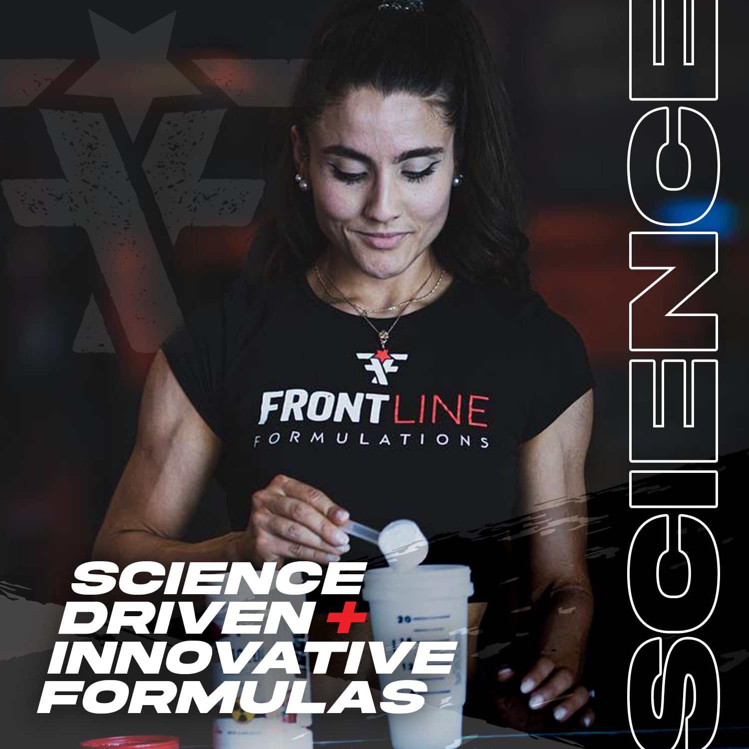 FRONTLINE FORMULATIONS Creatine Chaos recovery scene suggesting post-workout replenishment