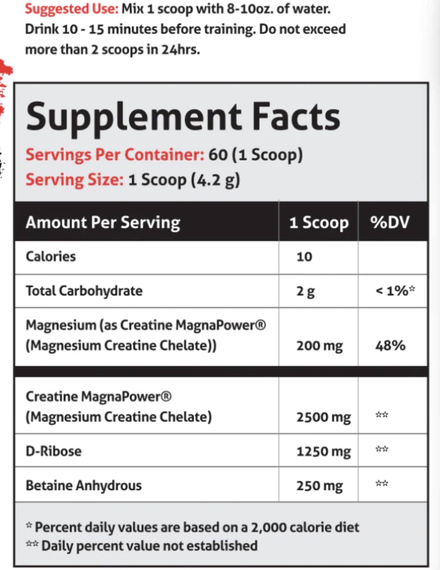 FRONTLINE FORMULATIONS Creatine Chaos unflavored powder blends smoothly in water