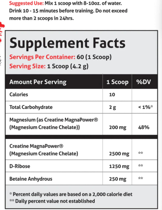 FRONTLINE FORMULATIONS Creatine Chaos unflavored powder blends smoothly in water