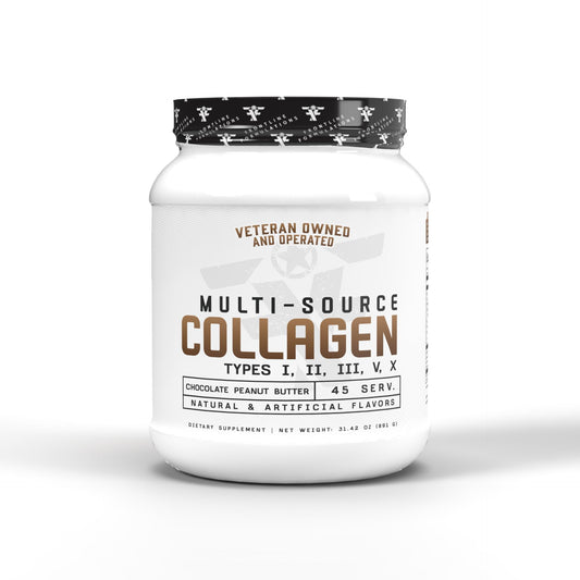 Frontline Formulations multi-source collagen tub for daily hair, skin and nails support.