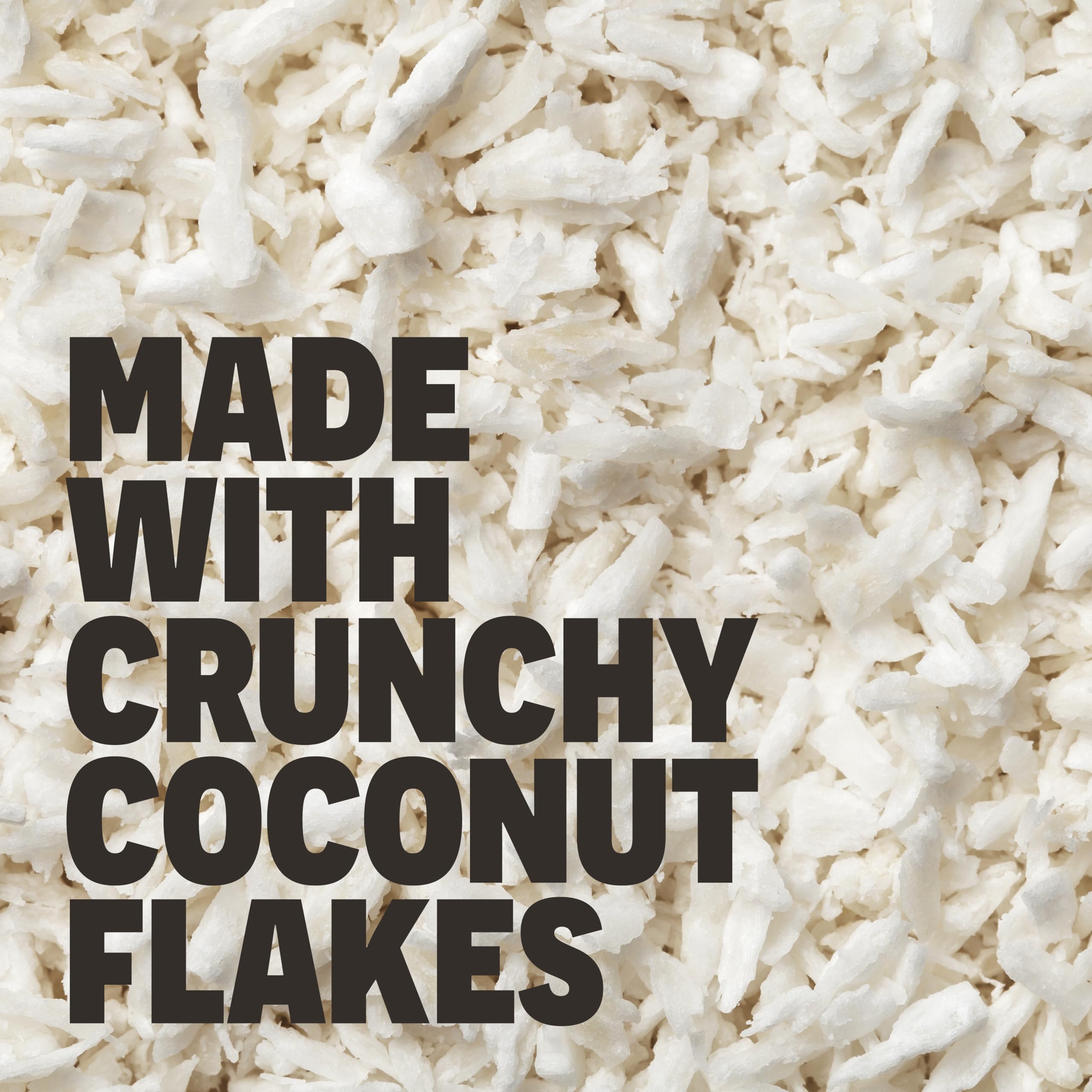 FRO PRO coconut bar close-up shows dense texture and bite.