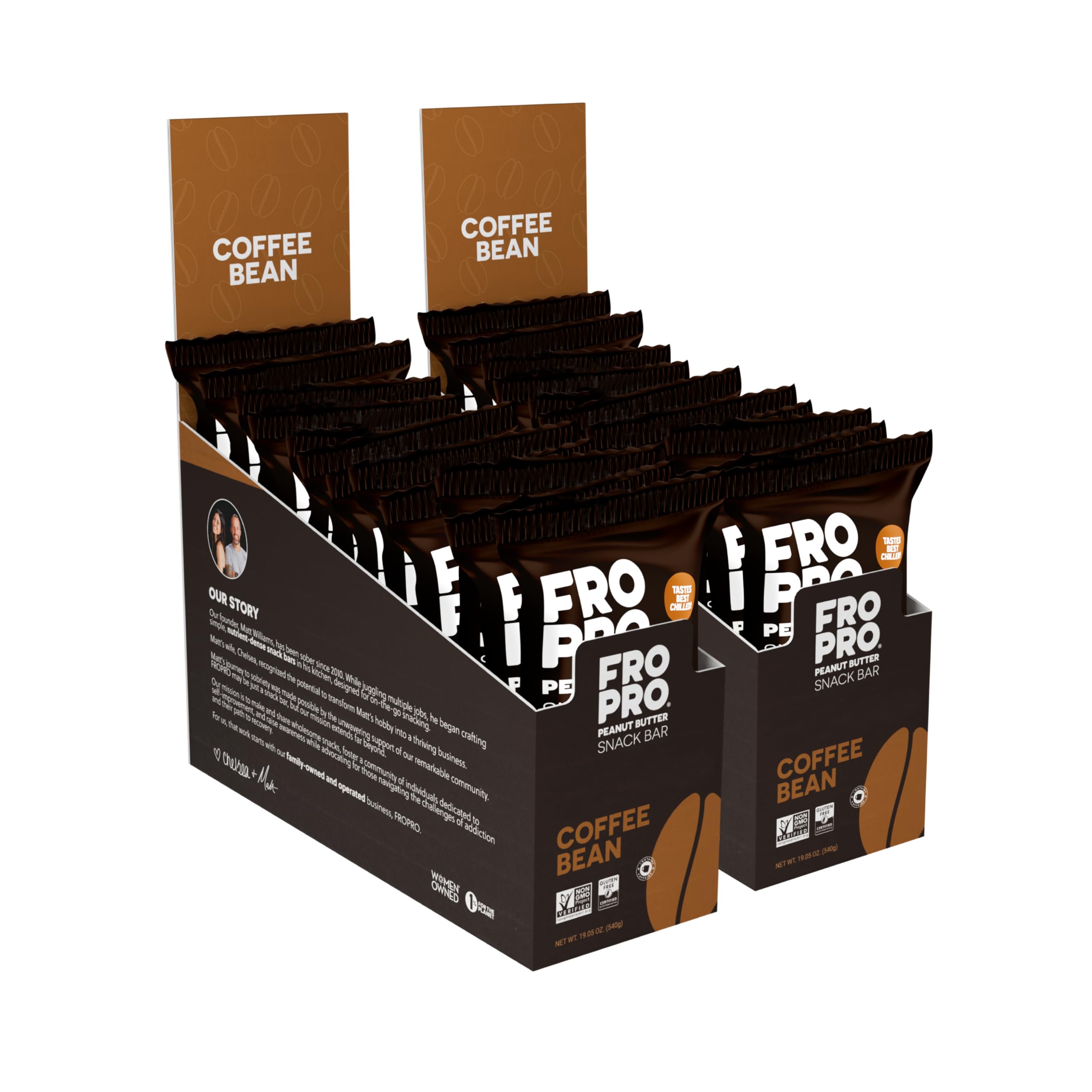 FROPRO Plant Protein Snack Bar wrapped, ideal for on-the-go protein boosts.