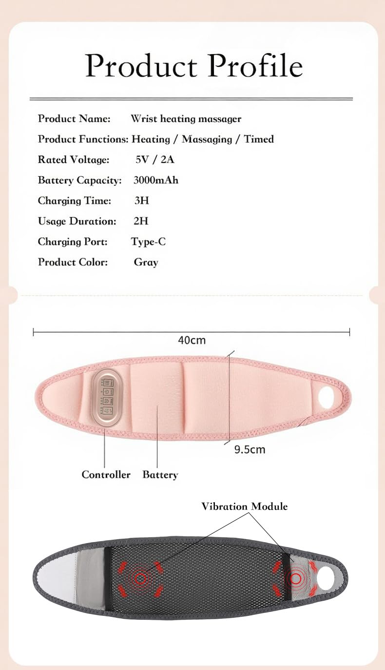 FRSNUG multi-area heating wrap usable on wrist, elbow, or knee