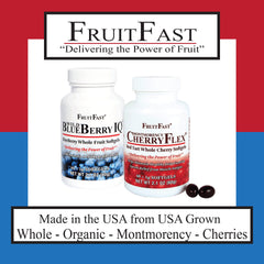 FruitFast CherryFlex softgels close-up highlighting chewable convenience